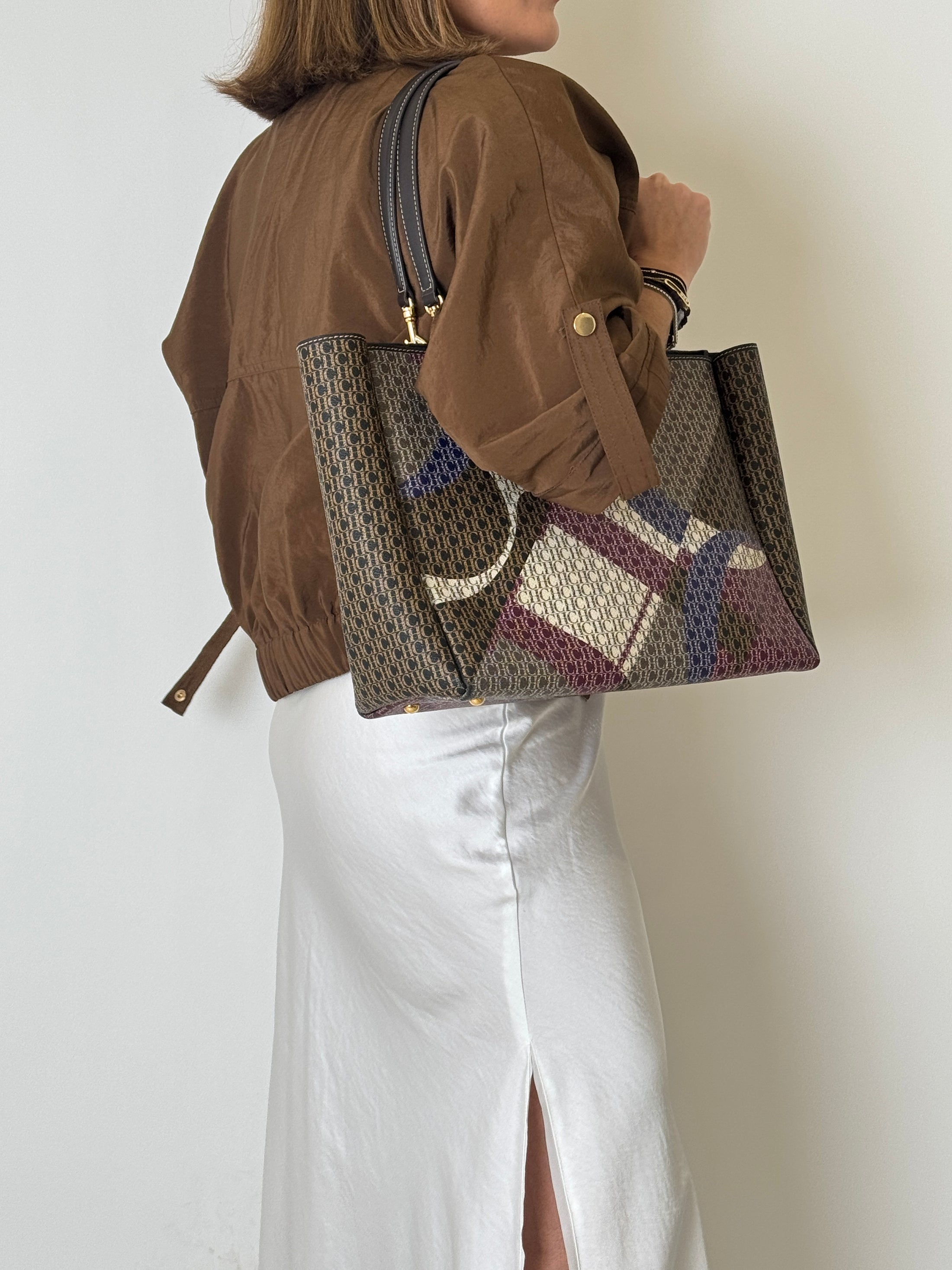 Monogram Color Designs Tote Bag