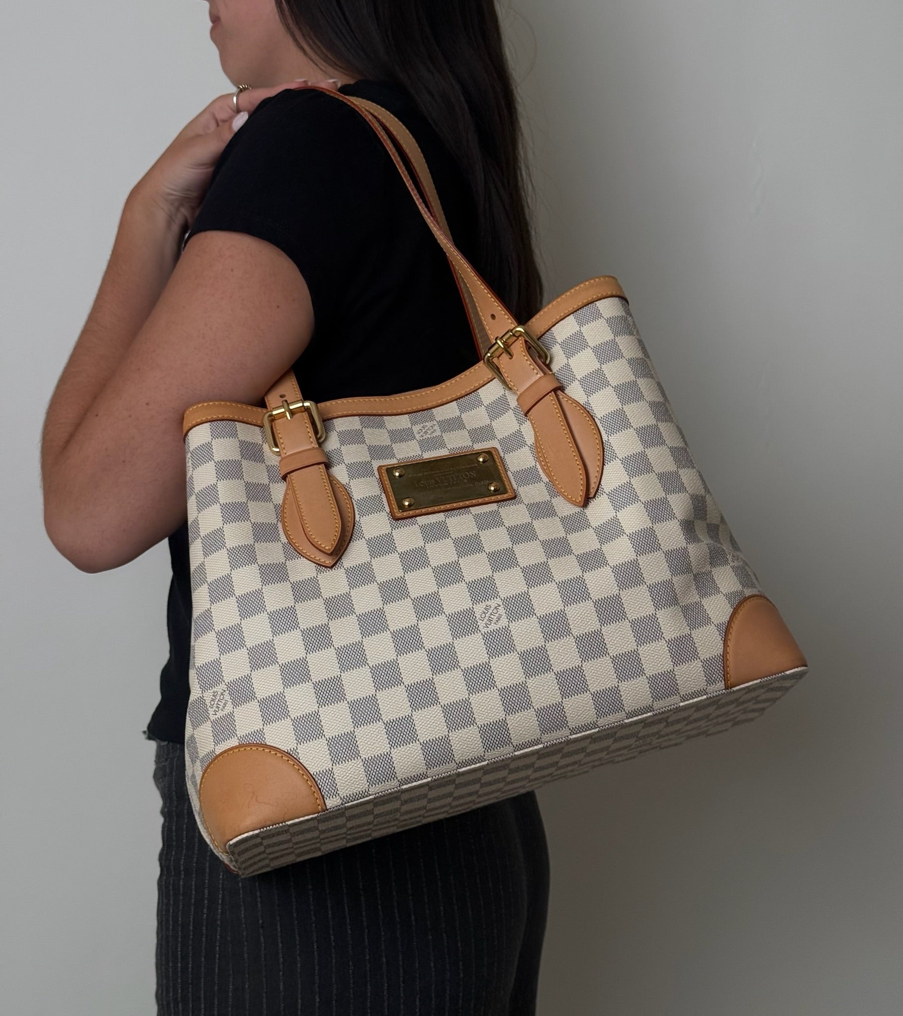 HAMPSTEAD MM	DAMIER AZUR TOTE BAG