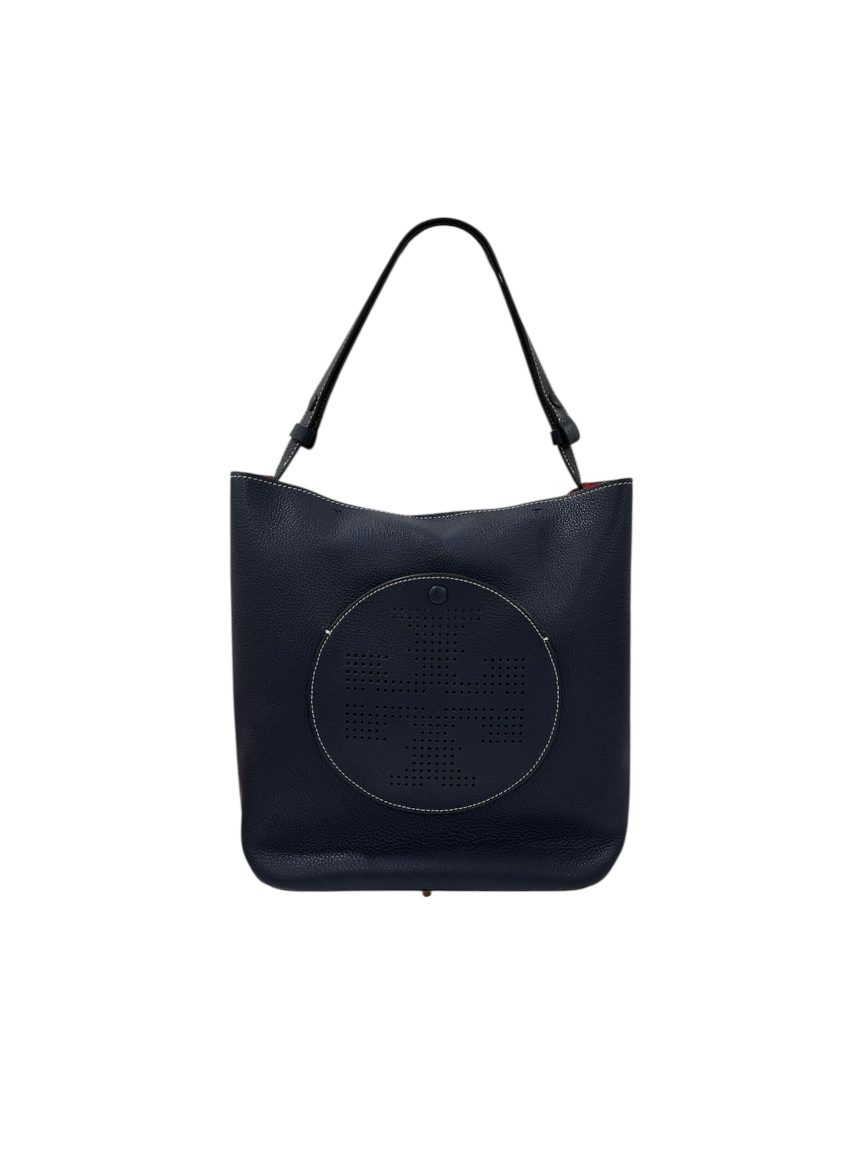 Perforated Logo Hobo Handbag