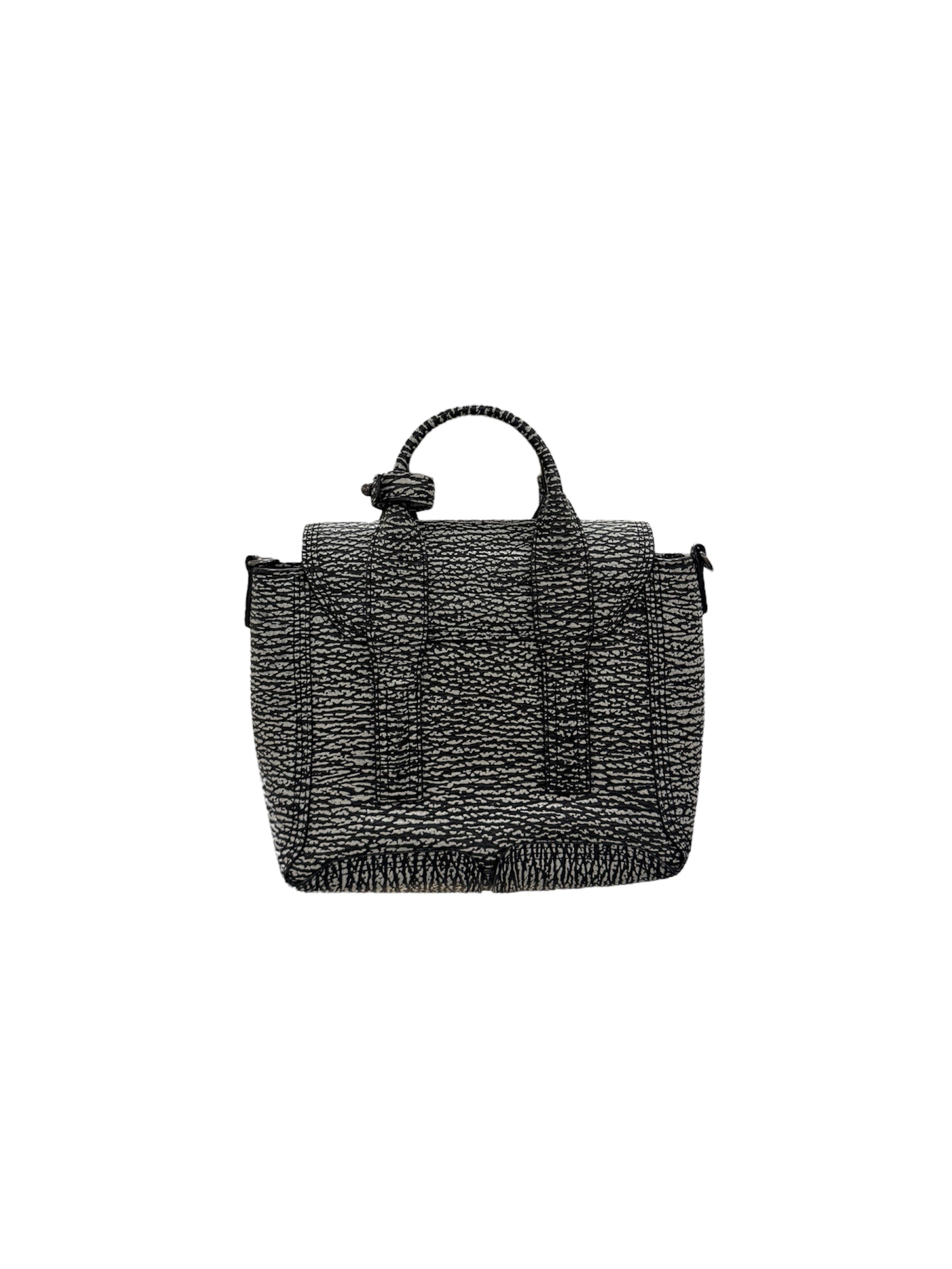 Textured Calfskin Mini Pashli Satchel Black Mauve