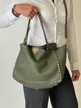 Load image into Gallery viewer, Rockstud Green Tote
