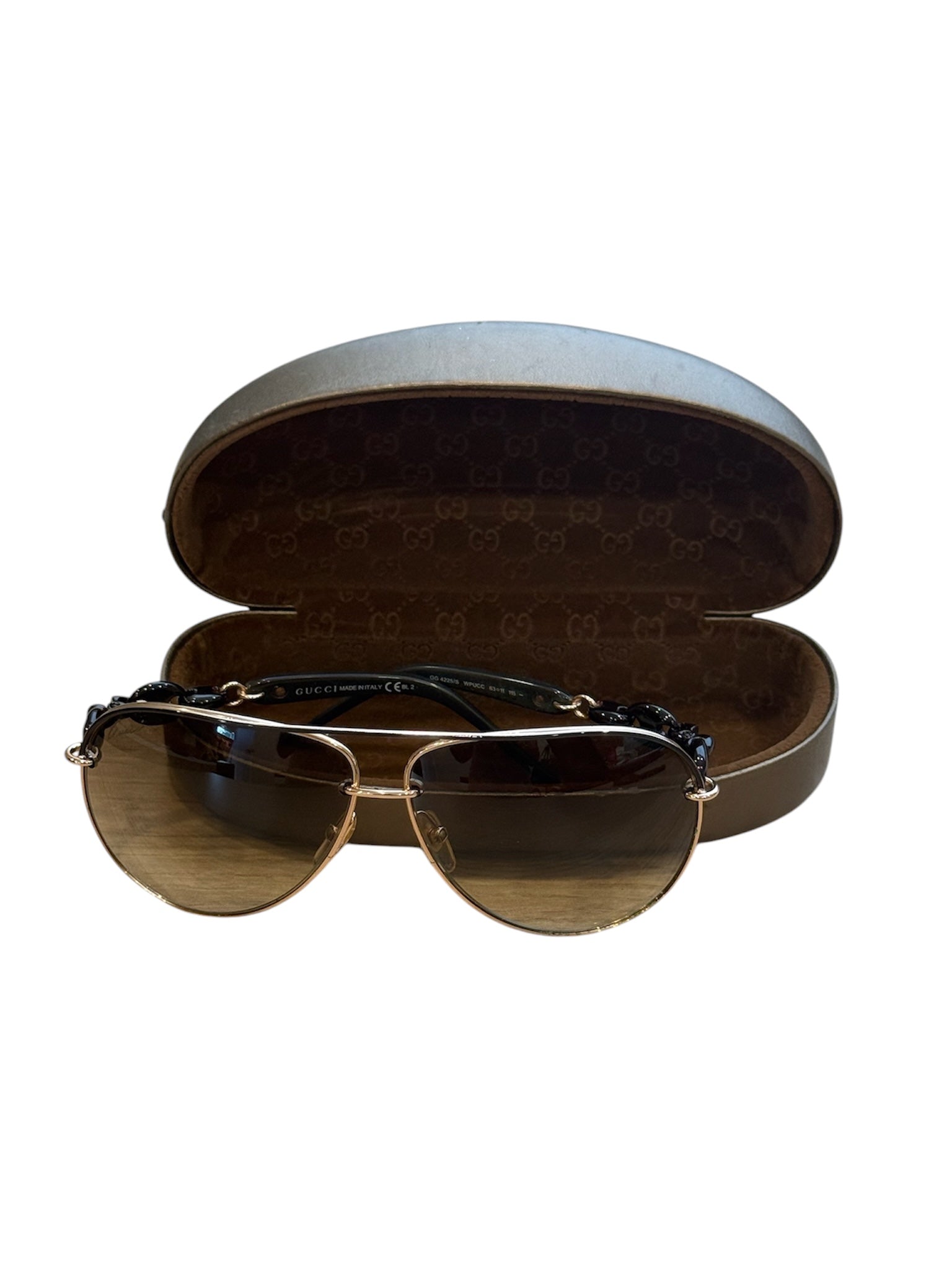 Gucci Marina Chain Aviator Sunglasses GG