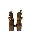 Load image into Gallery viewer, Alexa Leather-Trimmed Suede Ankle Boots | 40
