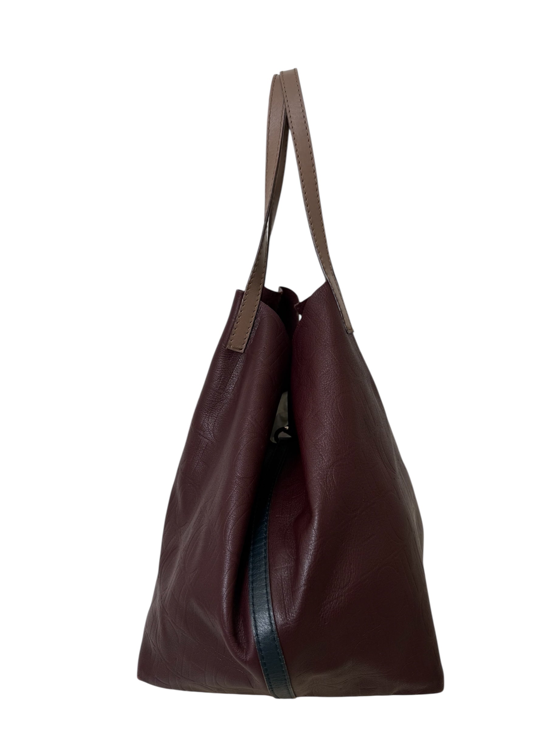 MATRYOSHKA MEDIUM BURGUNDY TOTE BAG