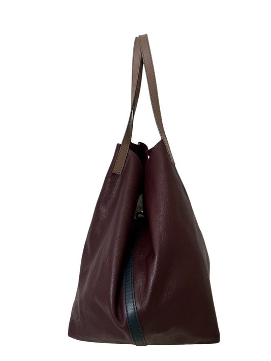 MATRYOSHKA MEDIUM BURGUNDY TOTE BAG