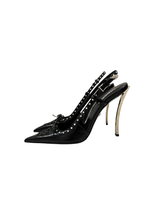 VERSACE BLACK LACED PUMPS | 40