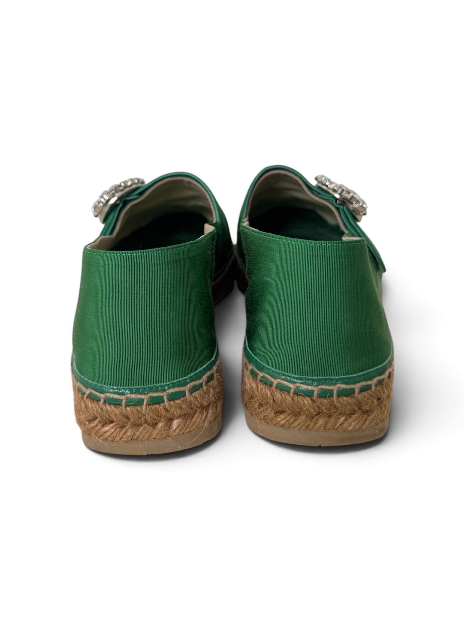 DRU FLAT CRYSTAL ESPADRILLES | 38