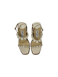 Load image into Gallery viewer, Amatuus Pearly Ankle-Strap Wedge Espadrilled | 37
