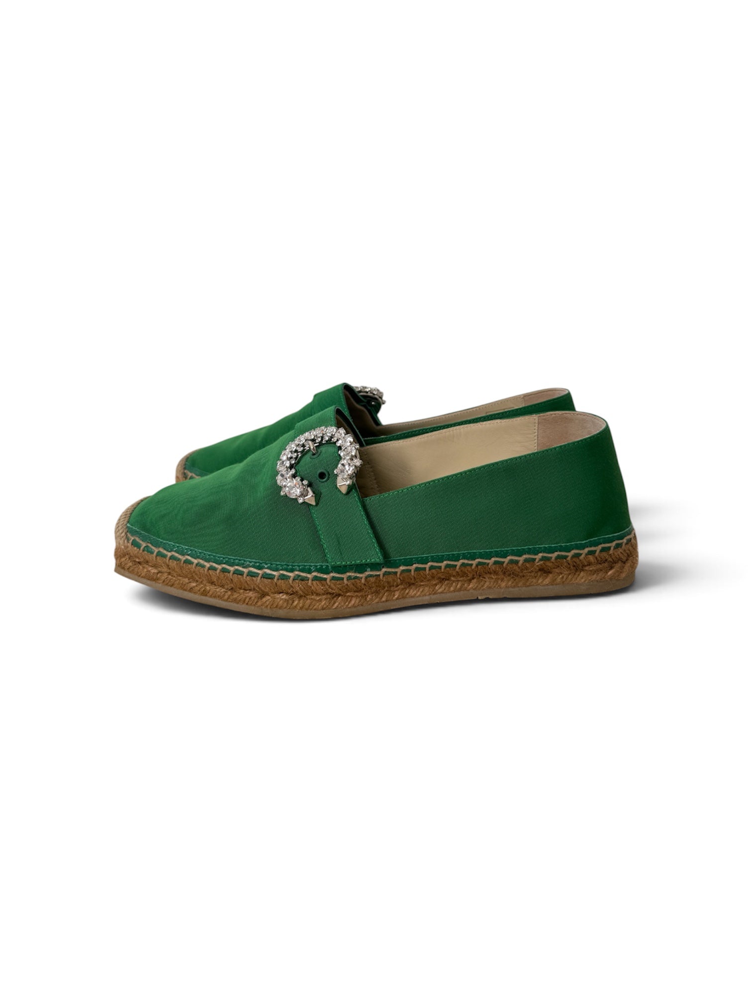 DRU FLAT CRYSTAL ESPADRILLES | 38