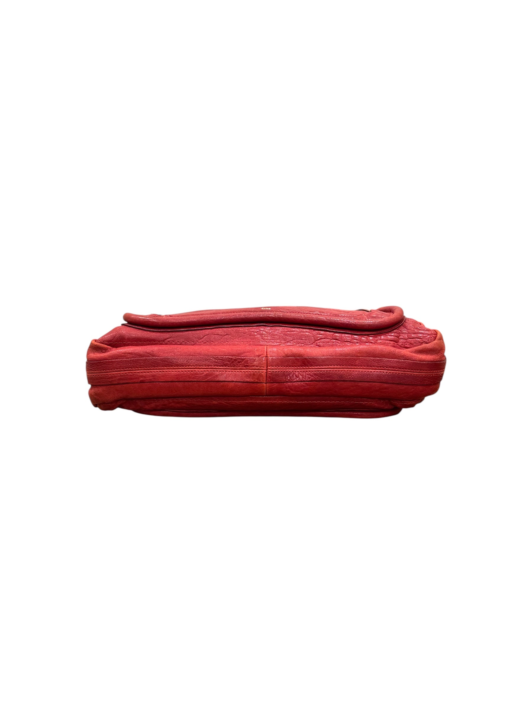 Red Leather Paraty Shoulder Bag