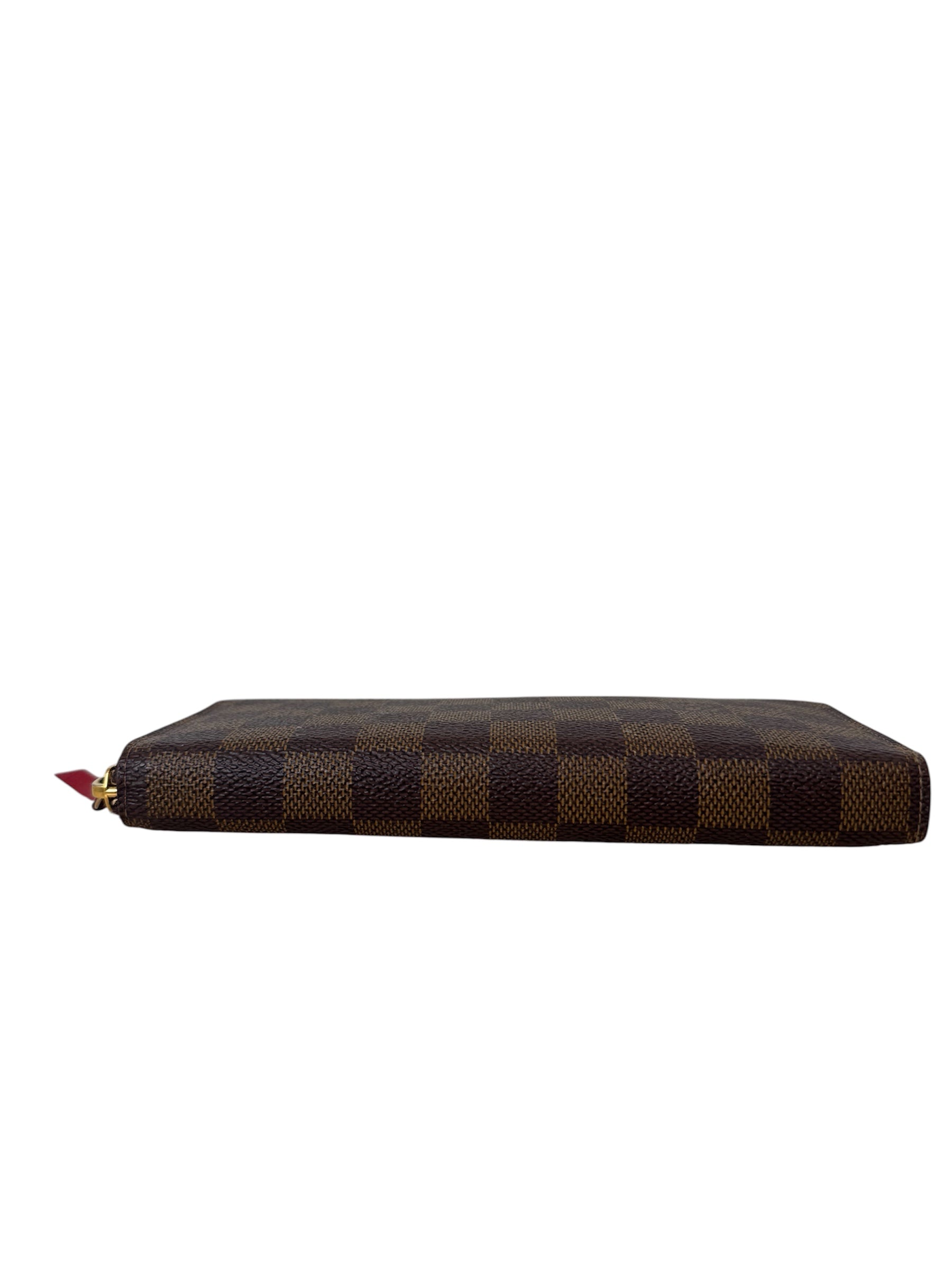 CLEMENCE DAMIER EBENE WALLET BURGUNDY