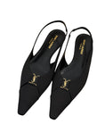 Load image into Gallery viewer, BABYLONE SLINGBACK SATIN CREPE BLACK | 39
