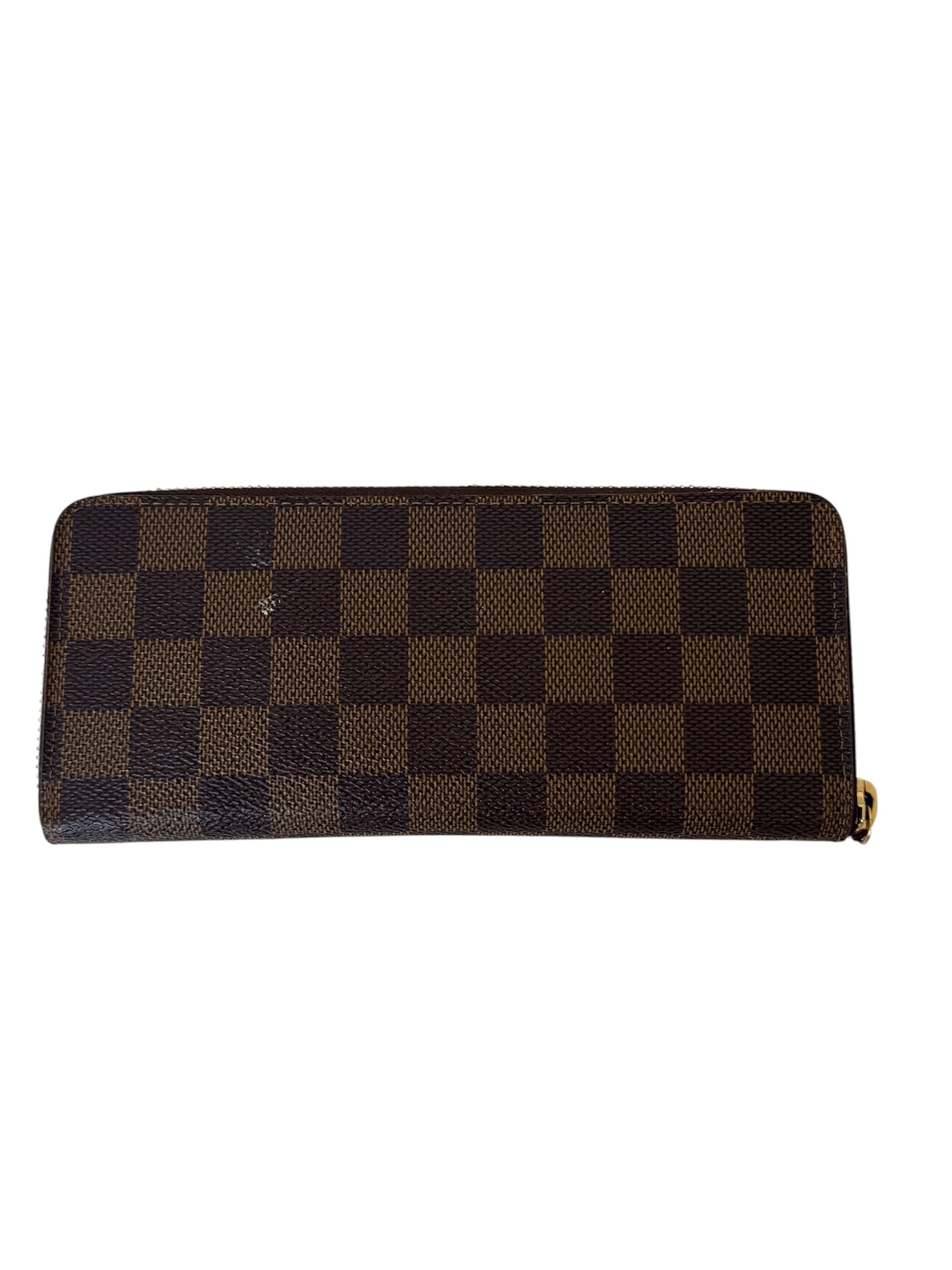CLEMENCE DAMIER EBENE WALLET BURGUNDY