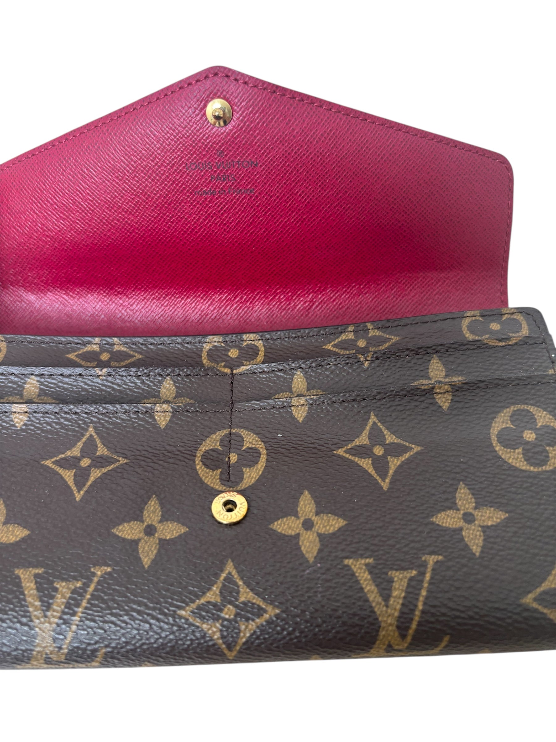 SARAH MONOGRAM CANVAS WALLET
