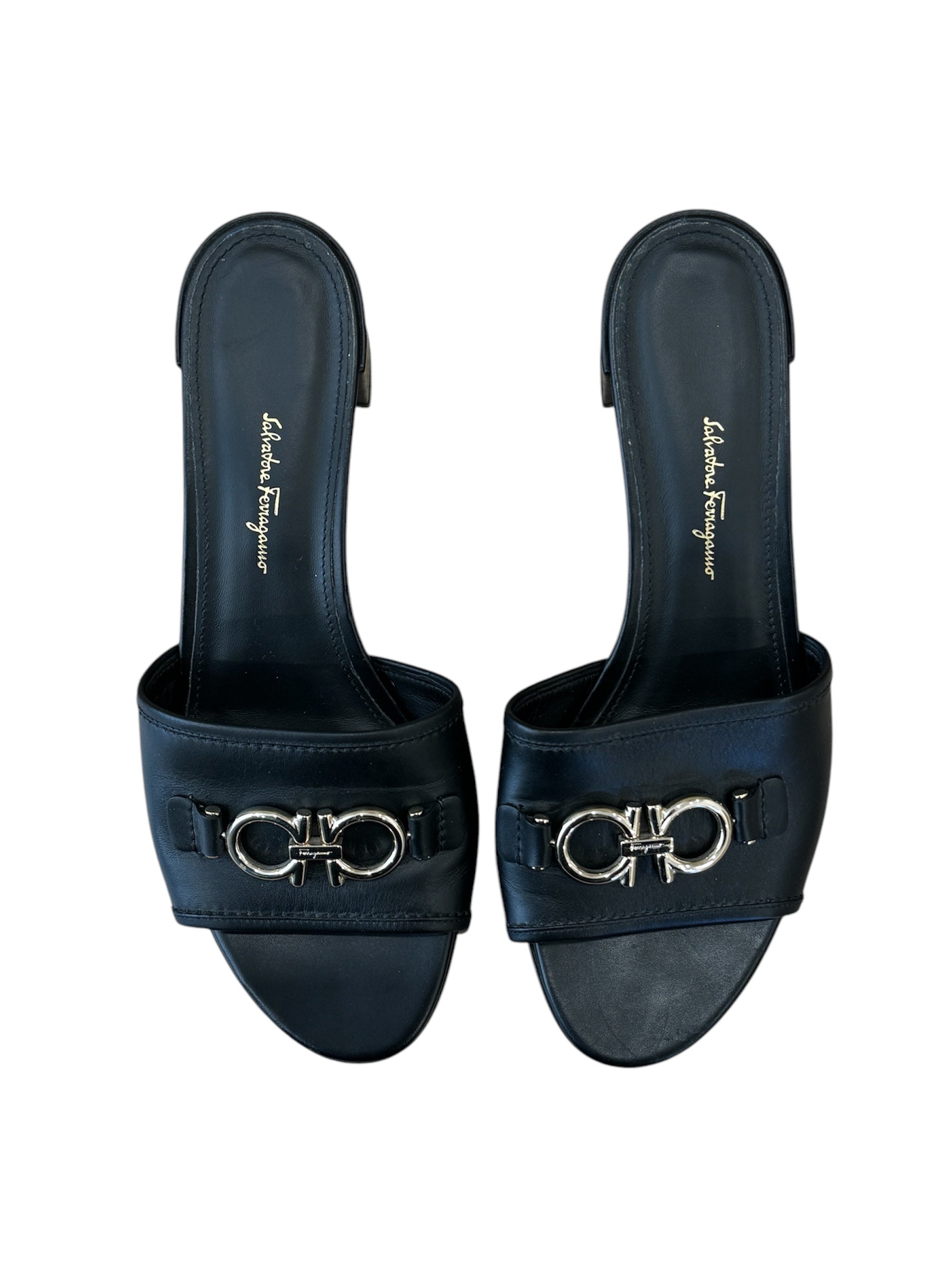 GANCINI BLACK SANDAL | 39.5