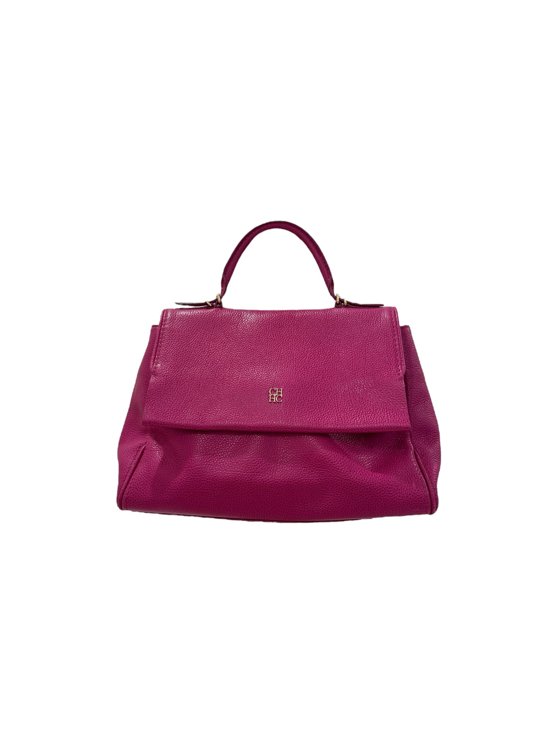 Pink Leather Mini Minuetto Top Handle Bag