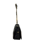 Load image into Gallery viewer, Black Satin and Leather Chain Bag
