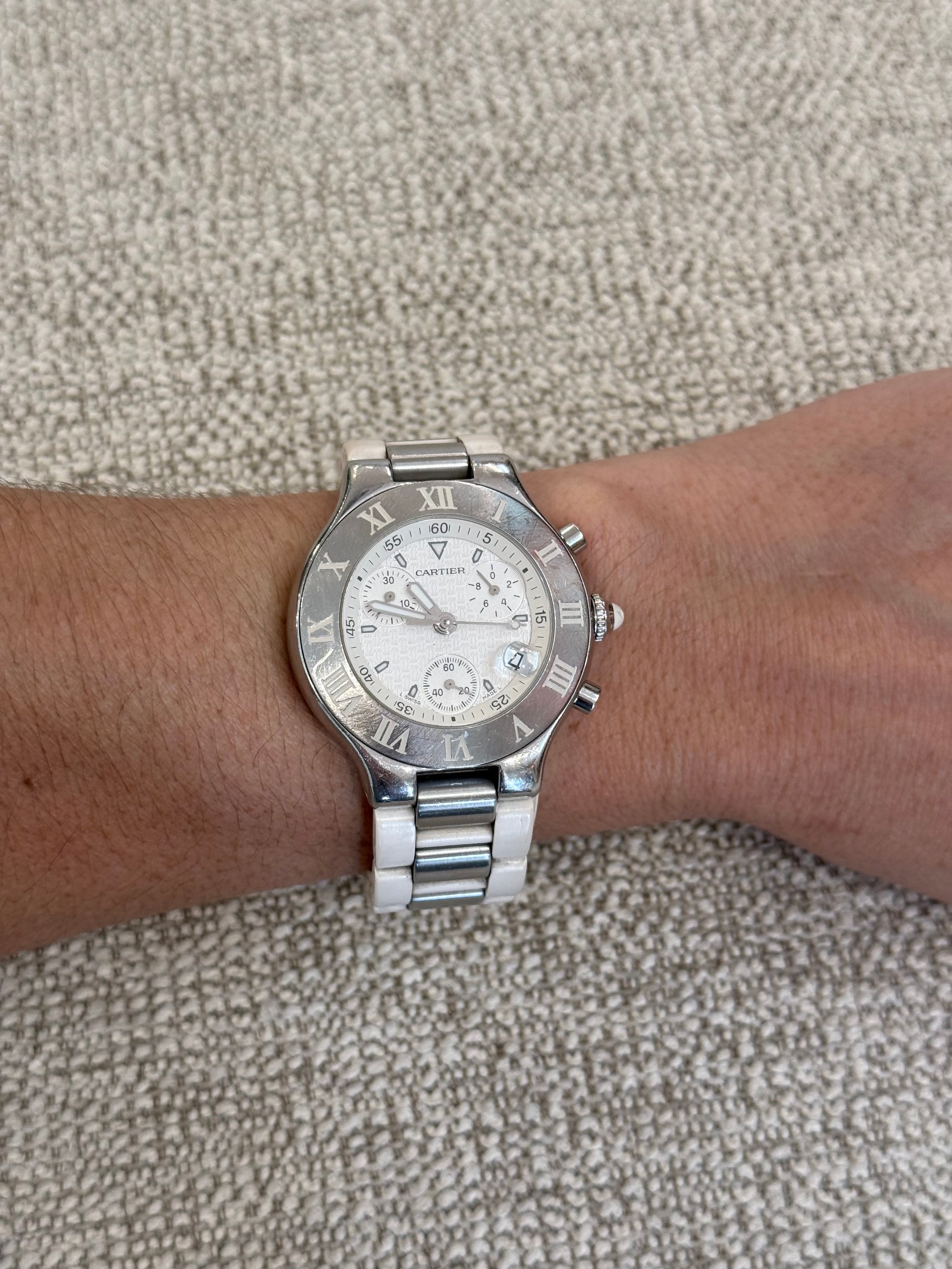 CHRONOSCAPH SILVER DIAL WHITE