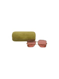 Load image into Gallery viewer, Gold Tone Metal Square Sunglasses
