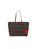 Load image into Gallery viewer, Monogram Flower Leather Tote Bag
