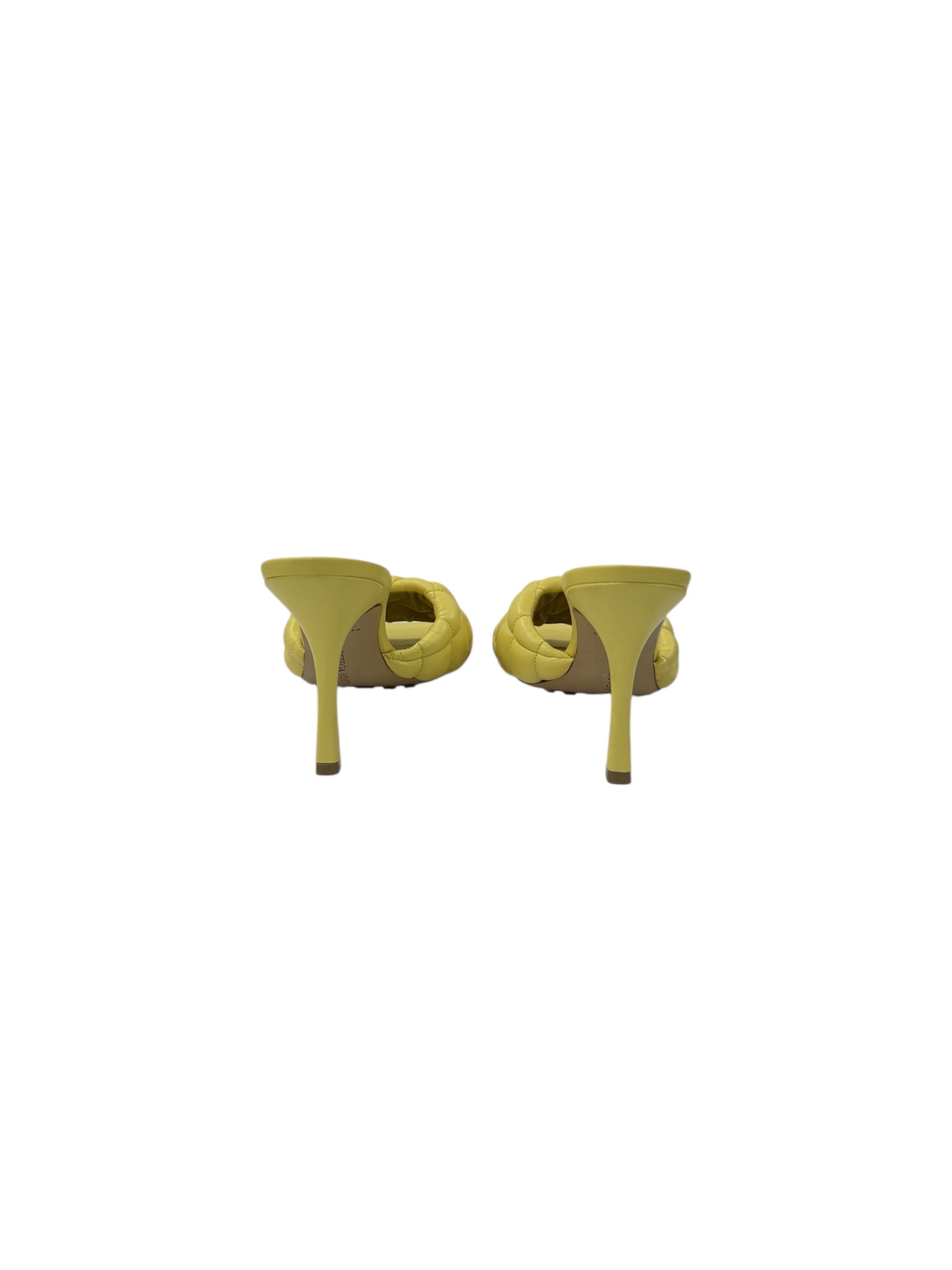 Yellow Leather Slides | 40