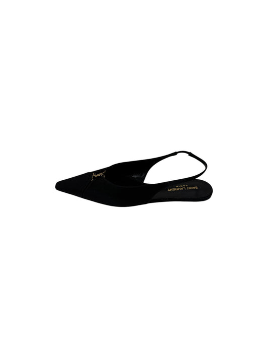 BABYLONE SLINGBACK SATIN CREPE BLACK | 39