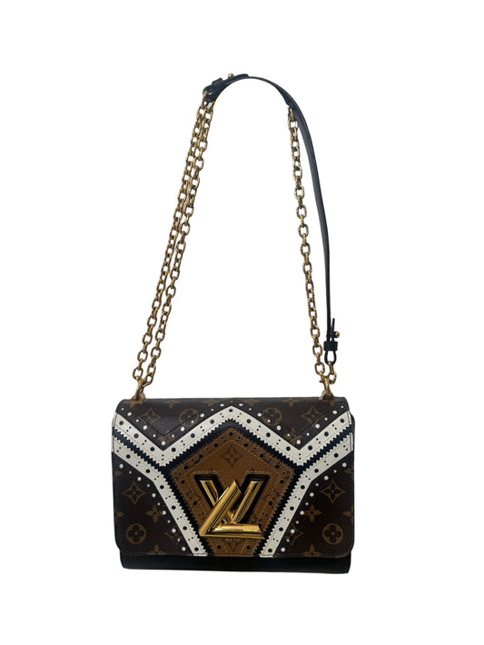 TWIST MM  LIMITED EDITION REVERSE MONOGRAM BROGUE BAG