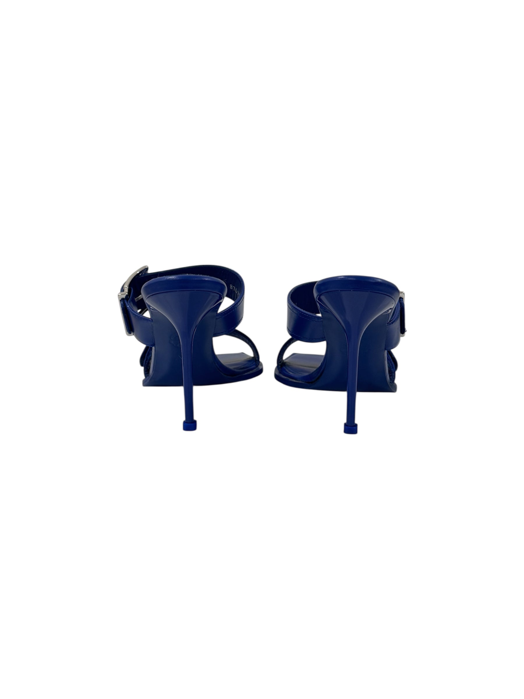 100mm Buckled Leather Sandals | 40
