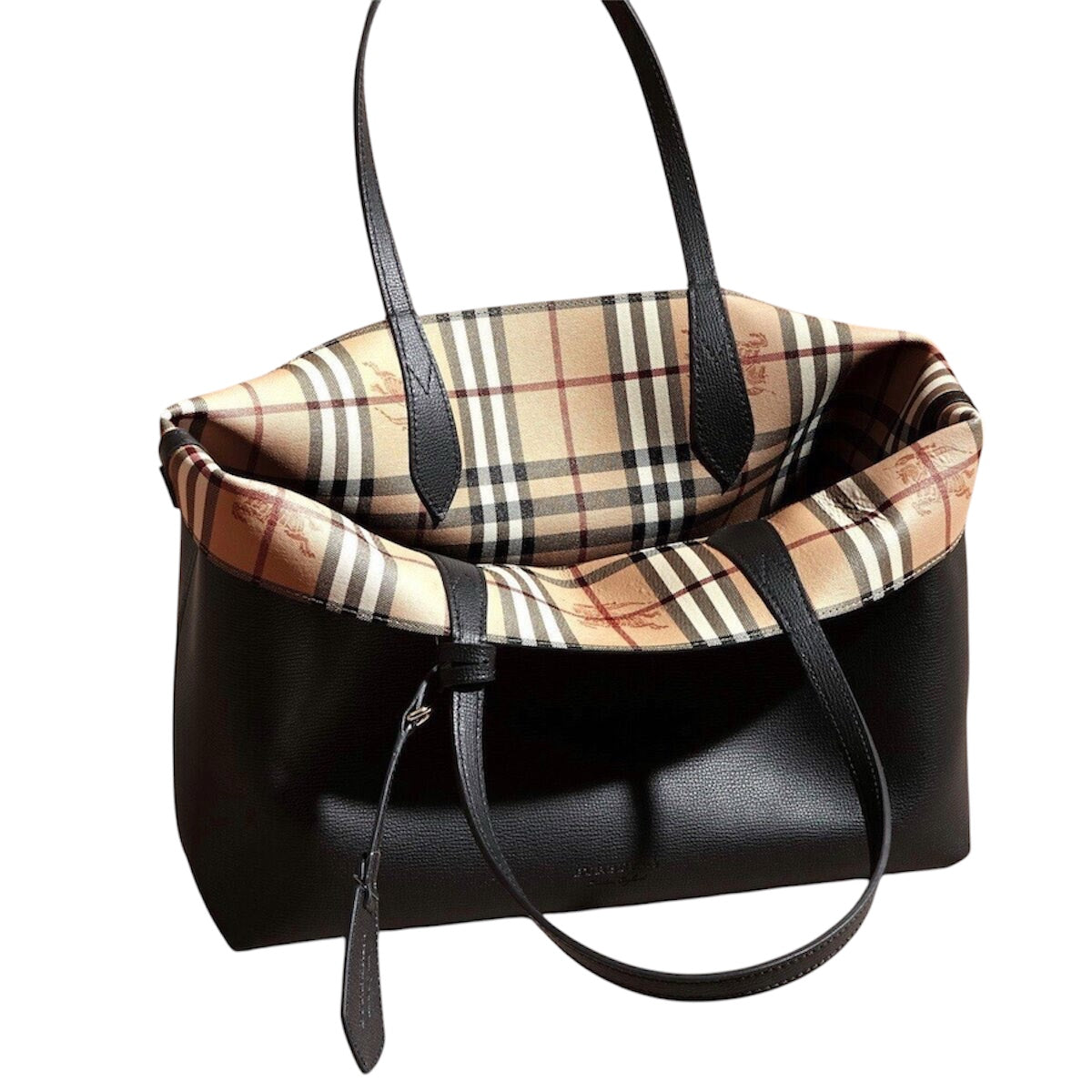 Solid Leather Reversible Bag