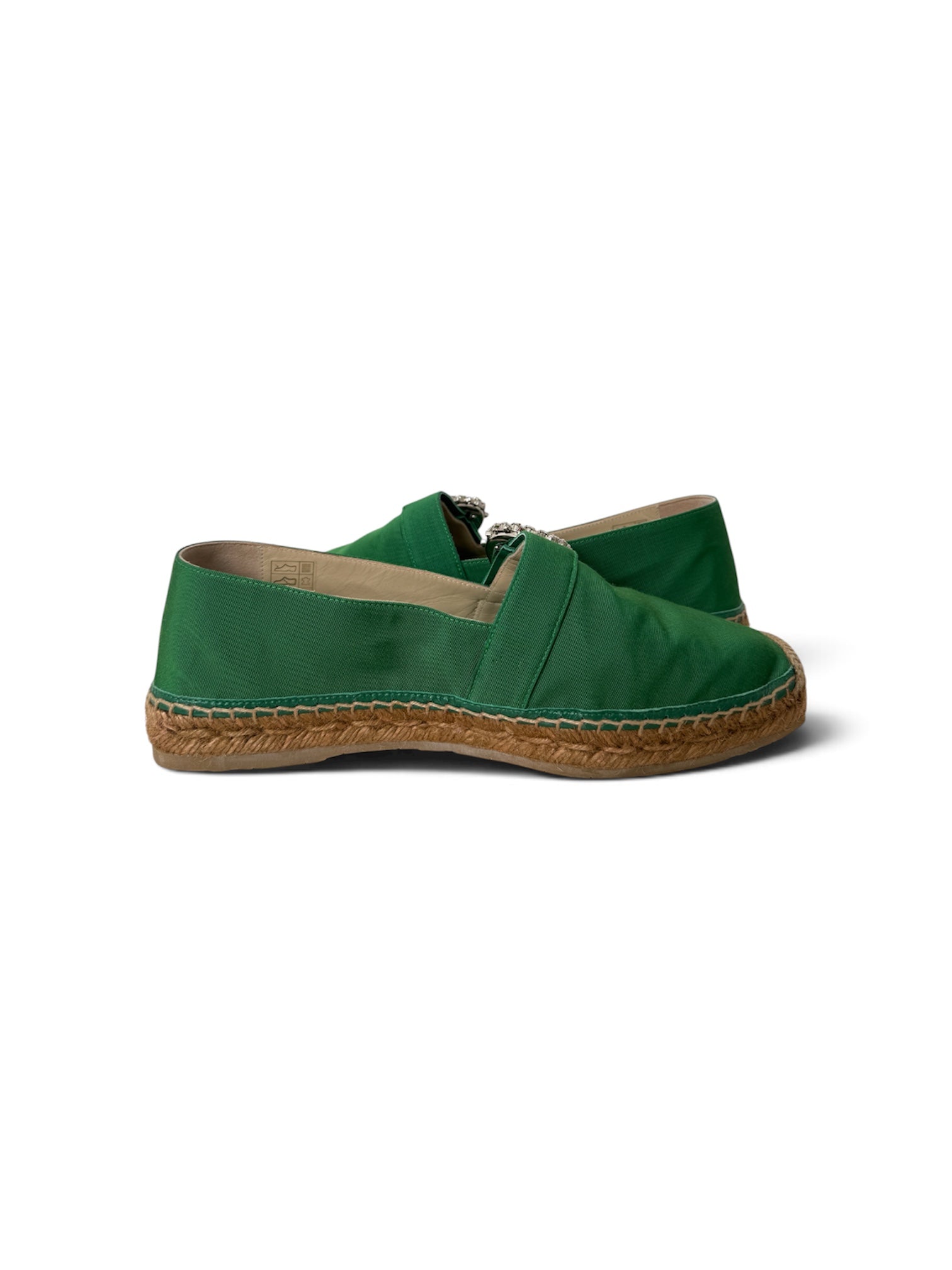 DRU FLAT CRYSTAL ESPADRILLES | 38