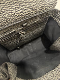 Load image into Gallery viewer, Textured Calfskin Mini Pashli Satchel Black Mauve

