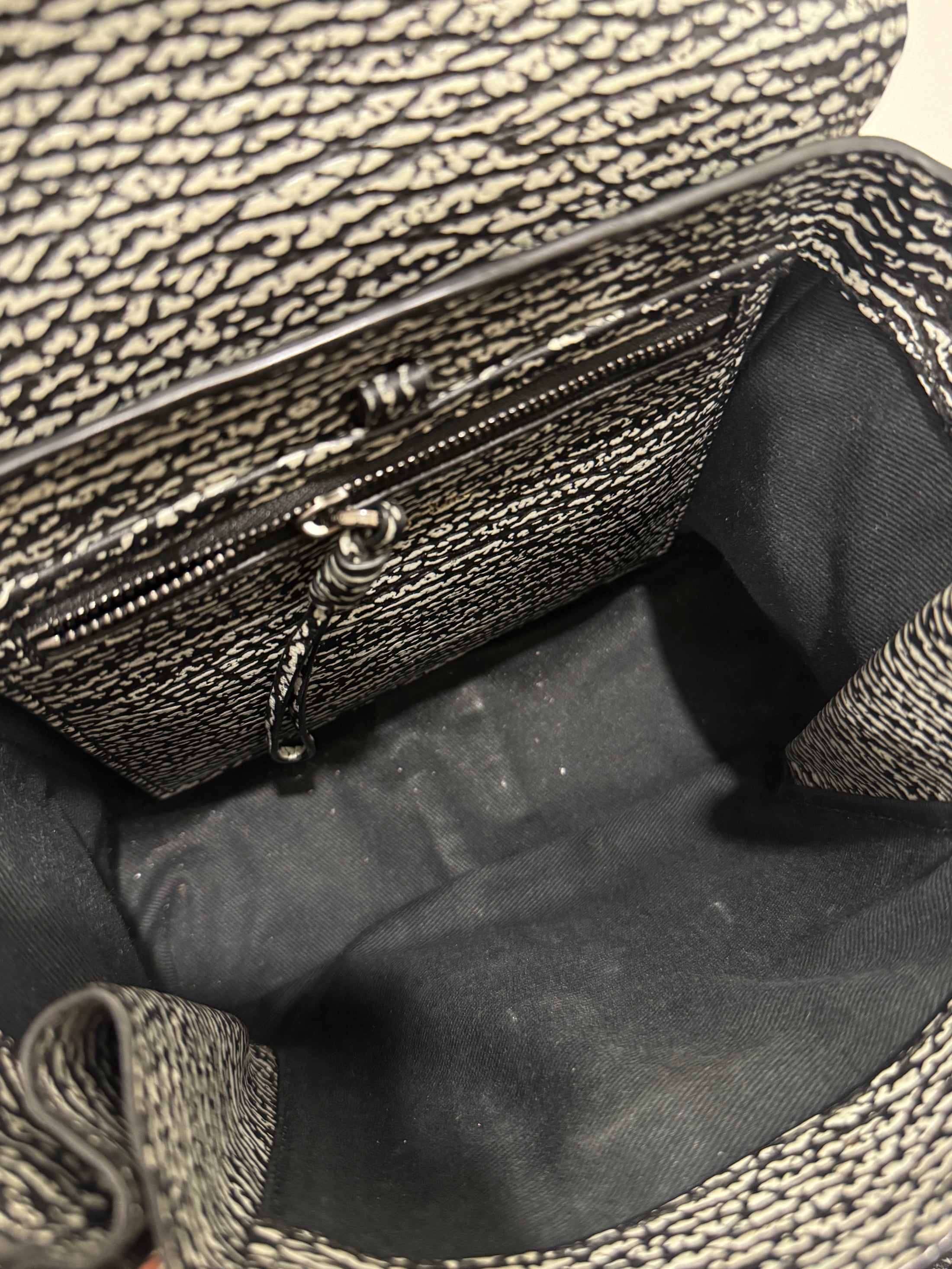 Textured Calfskin Mini Pashli Satchel Black Mauve