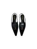 Load image into Gallery viewer, BABYLONE SLINGBACK SATIN CREPE BLACK | 39
