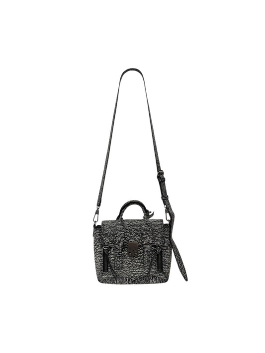 Textured Calfskin Mini Pashli Satchel Black Mauve