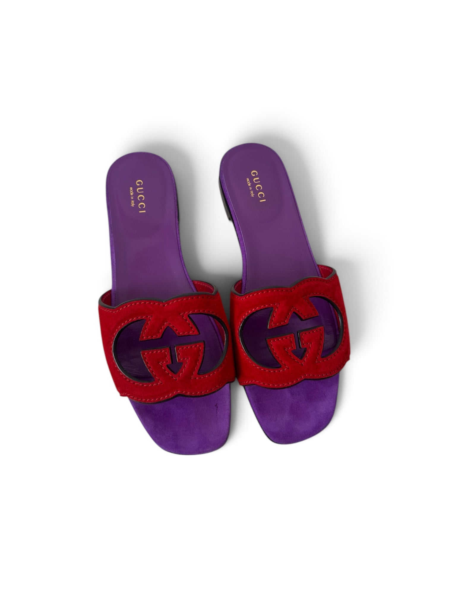 SCAMOSCIATO INTERLOCKING G CUT OUT SANDALS | 37