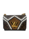 Load image into Gallery viewer, TWIST MM  LIMITED EDITION REVERSE MONOGRAM BROGUE BAG

