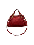 Load image into Gallery viewer, Red Leather Paraty Shoulder Bag

