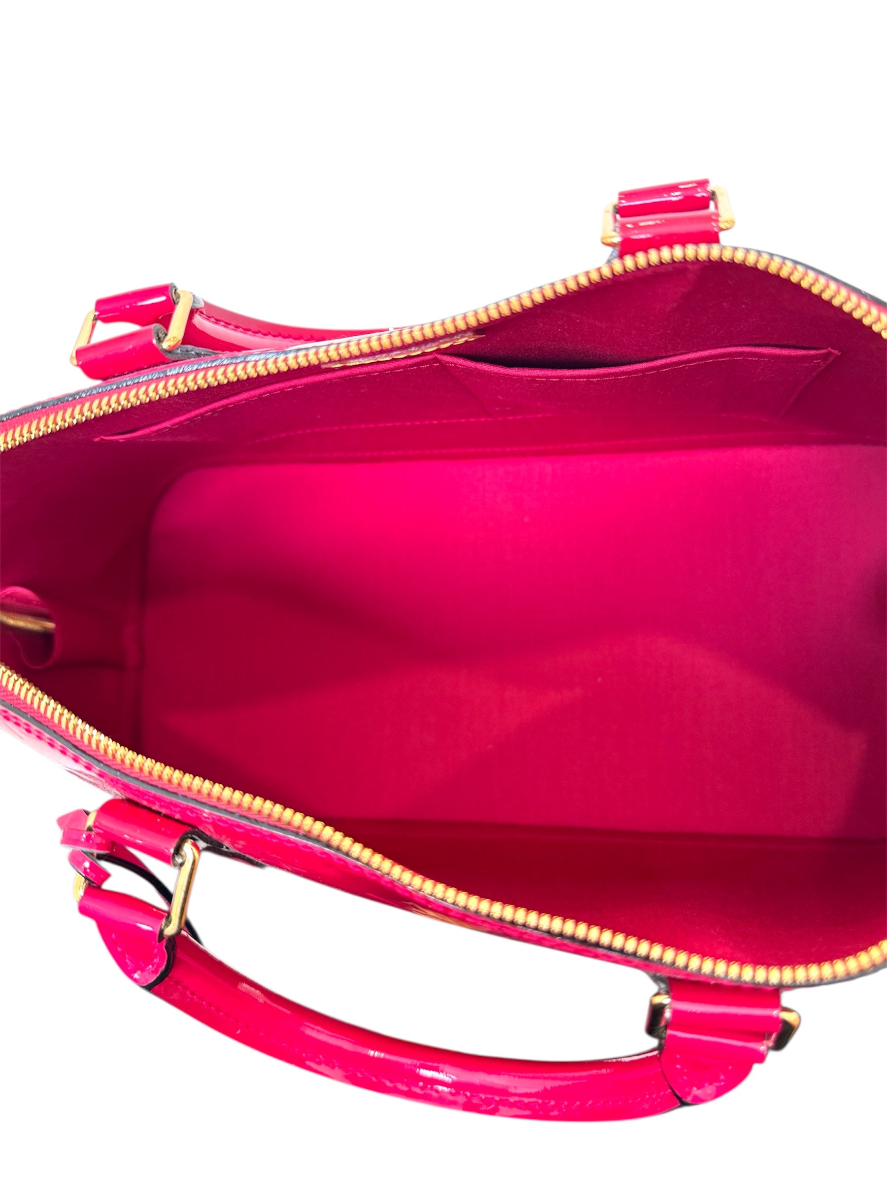VERNIS ROSE INDIEN MONOGRAM ALMA PM BAG