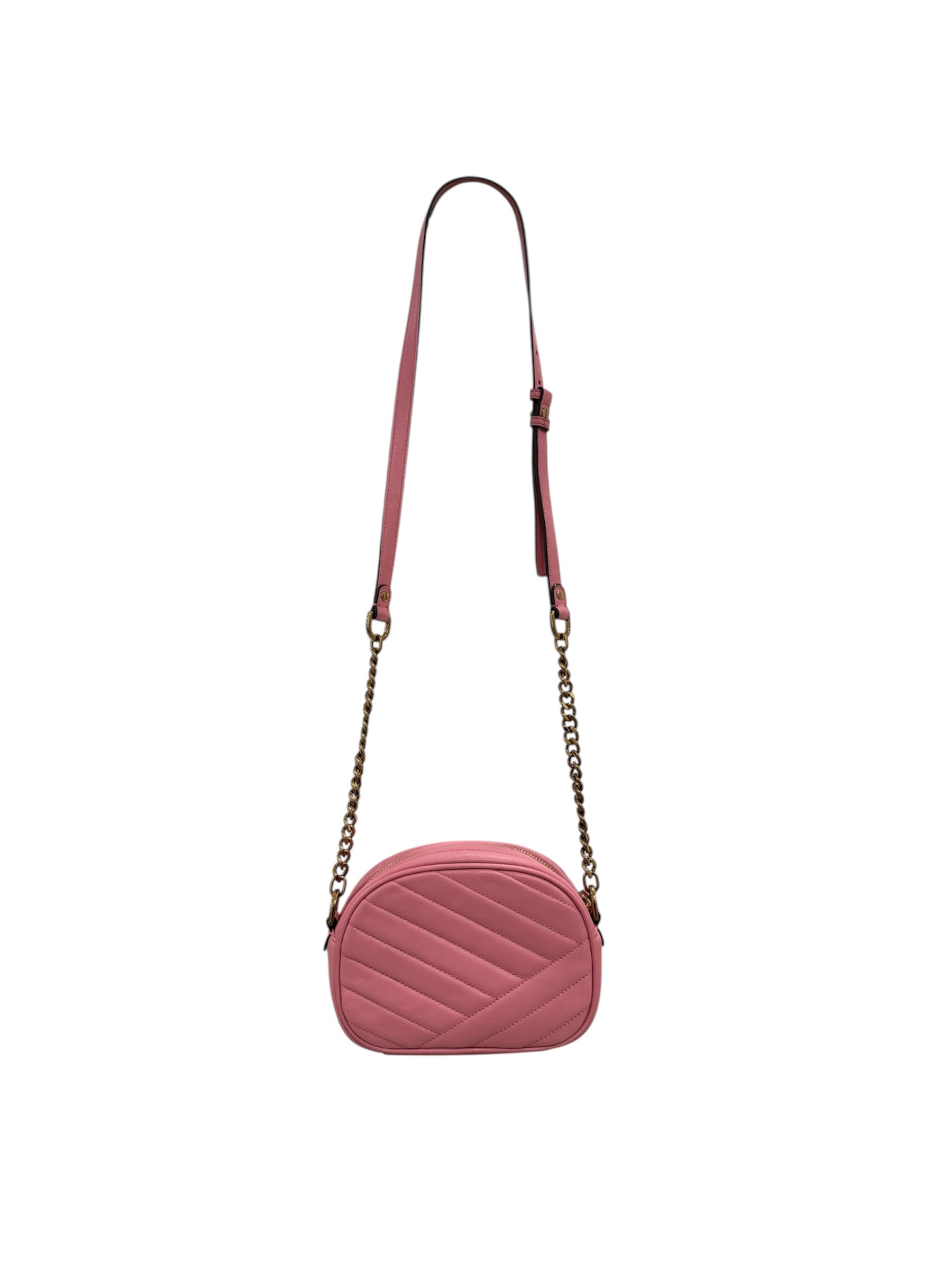 Small Kira Chevron Leather Camera Bag