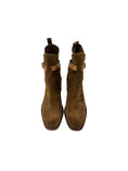 Load image into Gallery viewer, Alexa Leather-Trimmed Suede Ankle Boots | 40
