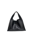 Load image into Gallery viewer, Large Hop Intrecciato Leather Hobo Bag
