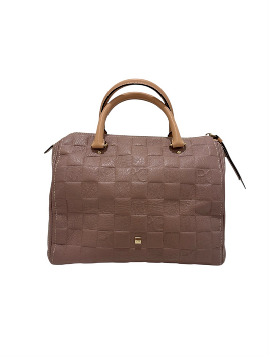 Pale Rose Leather Hand Bag
