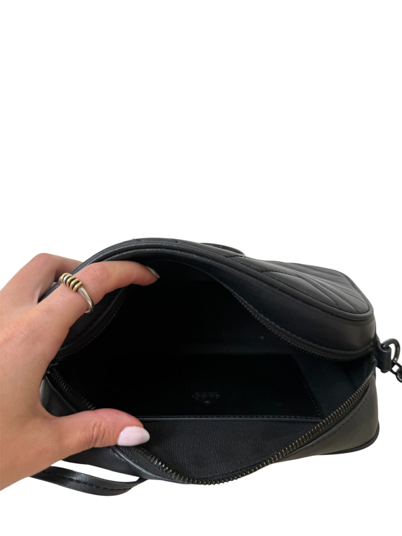 GG MARMONT BLACK SMALL CAMERA BAG
