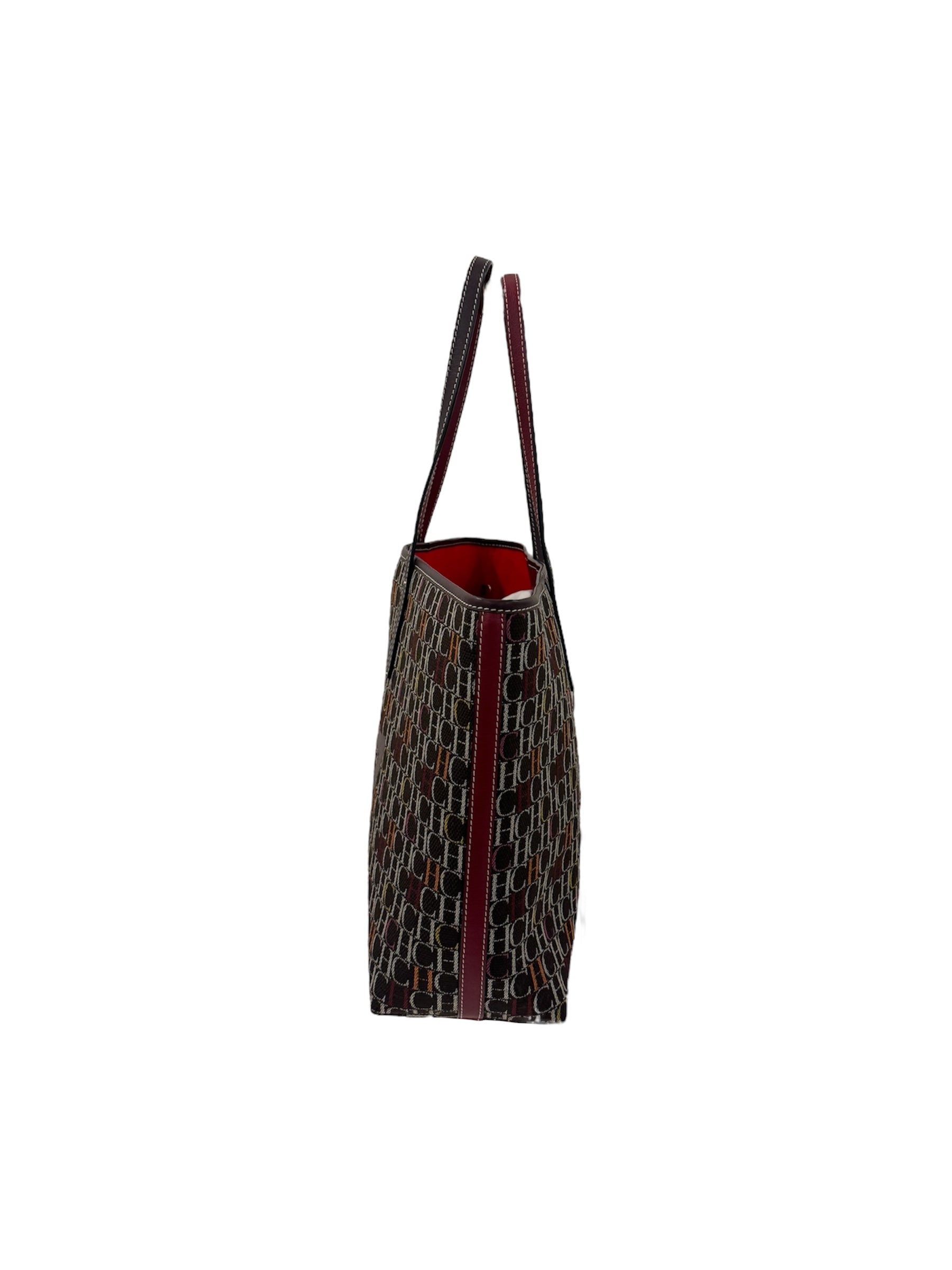 Monogram Flower Leather Tote Bag