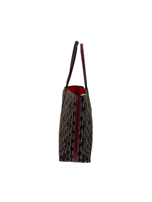 Monogram Flower Leather Tote Bag