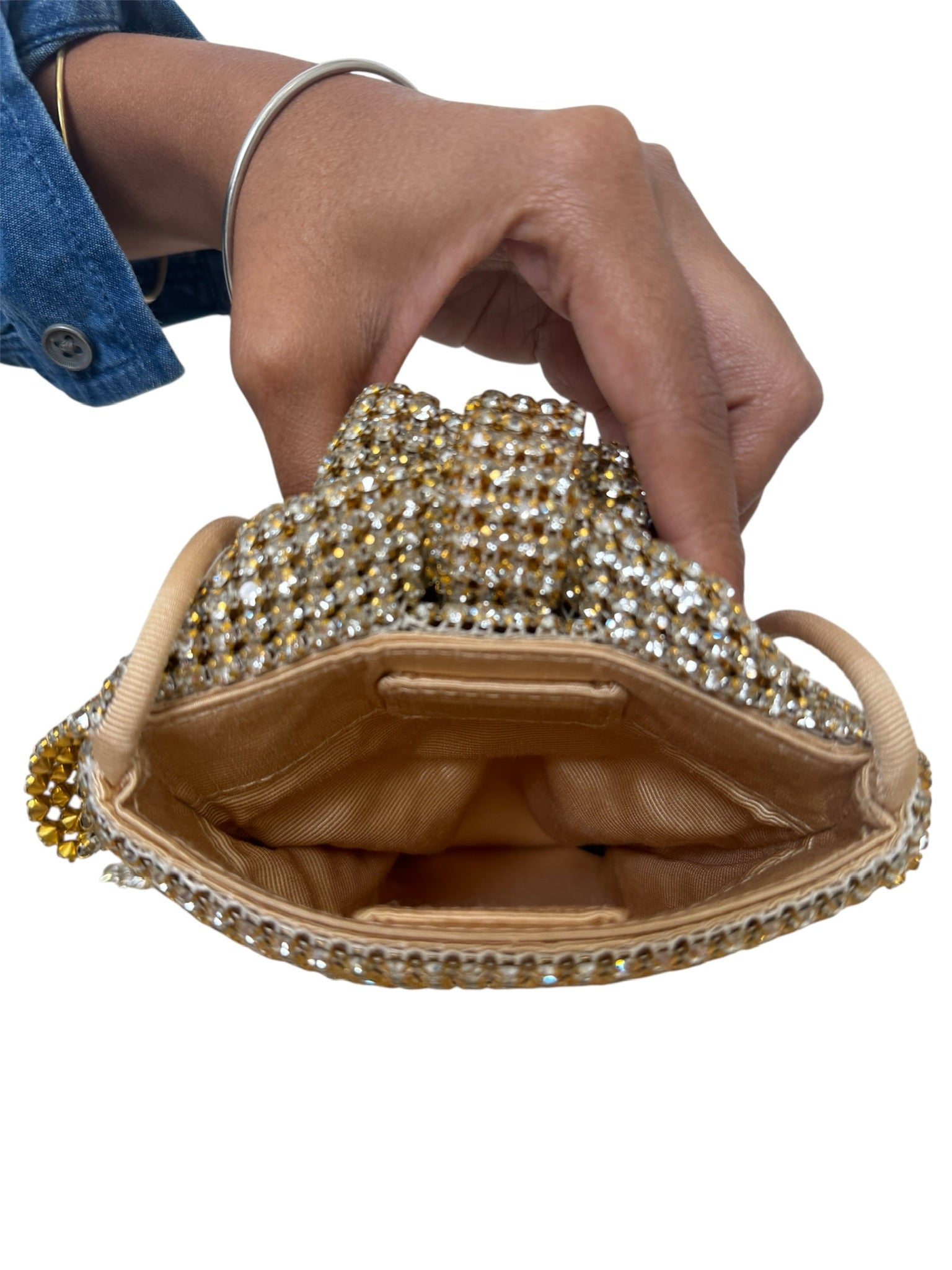 VIOLET DIAMANT BOW CROSSBODY BAG