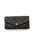 Load image into Gallery viewer, SARAH MONOGRAM CANVAS WALLET RED
