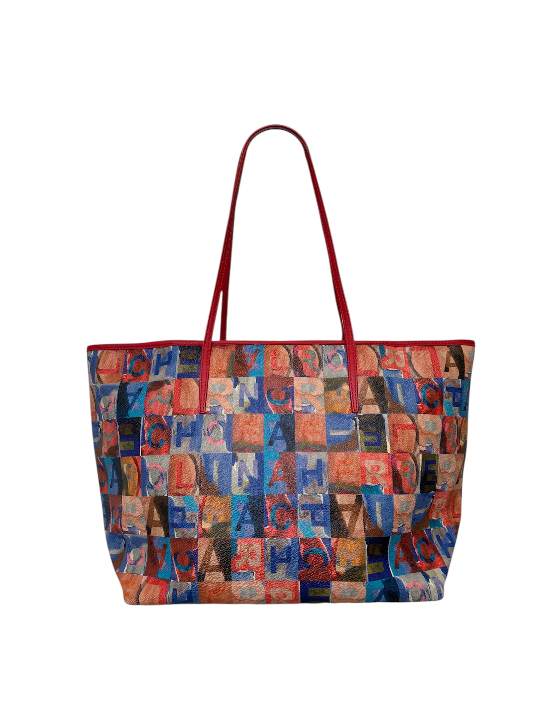 Multicolor Print CH Tote Bag