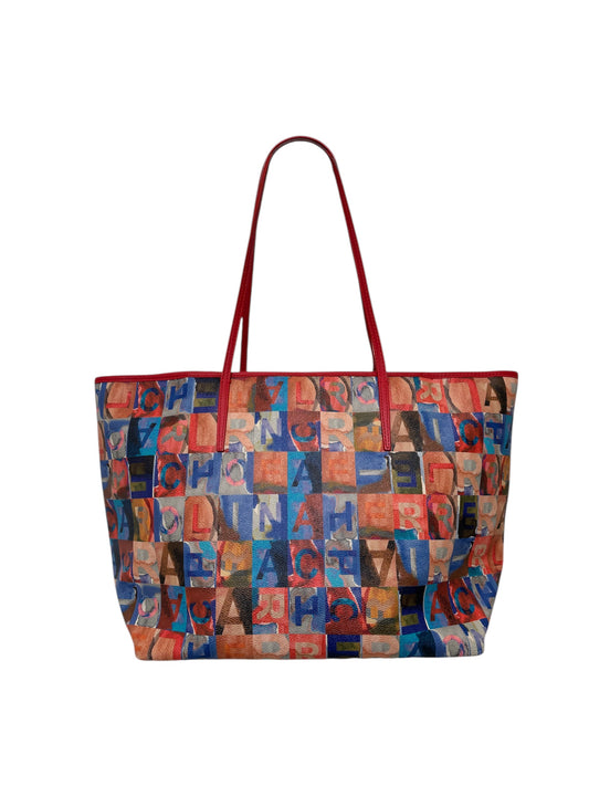 Multicolor Print CH Tote Bag