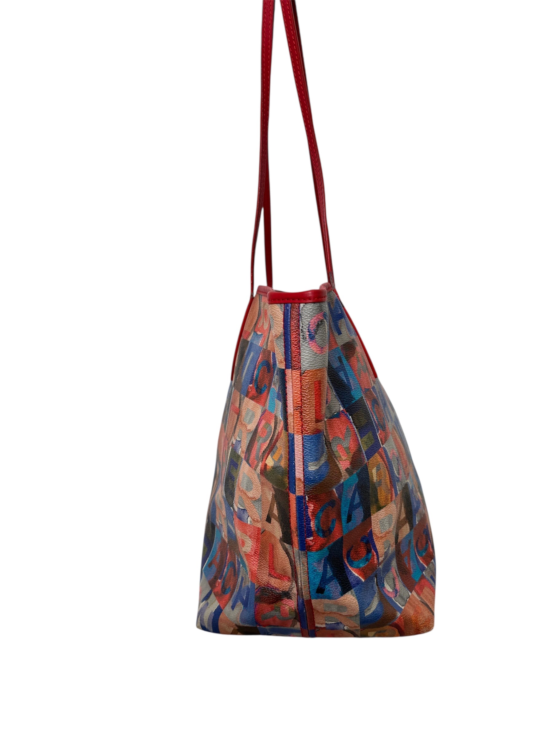 Multicolor Print CH Tote Bag